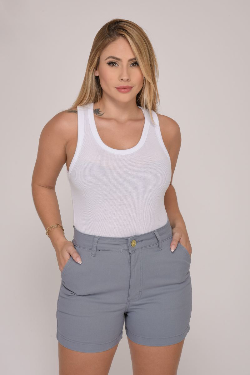 Shorts Feminino Azul Céu