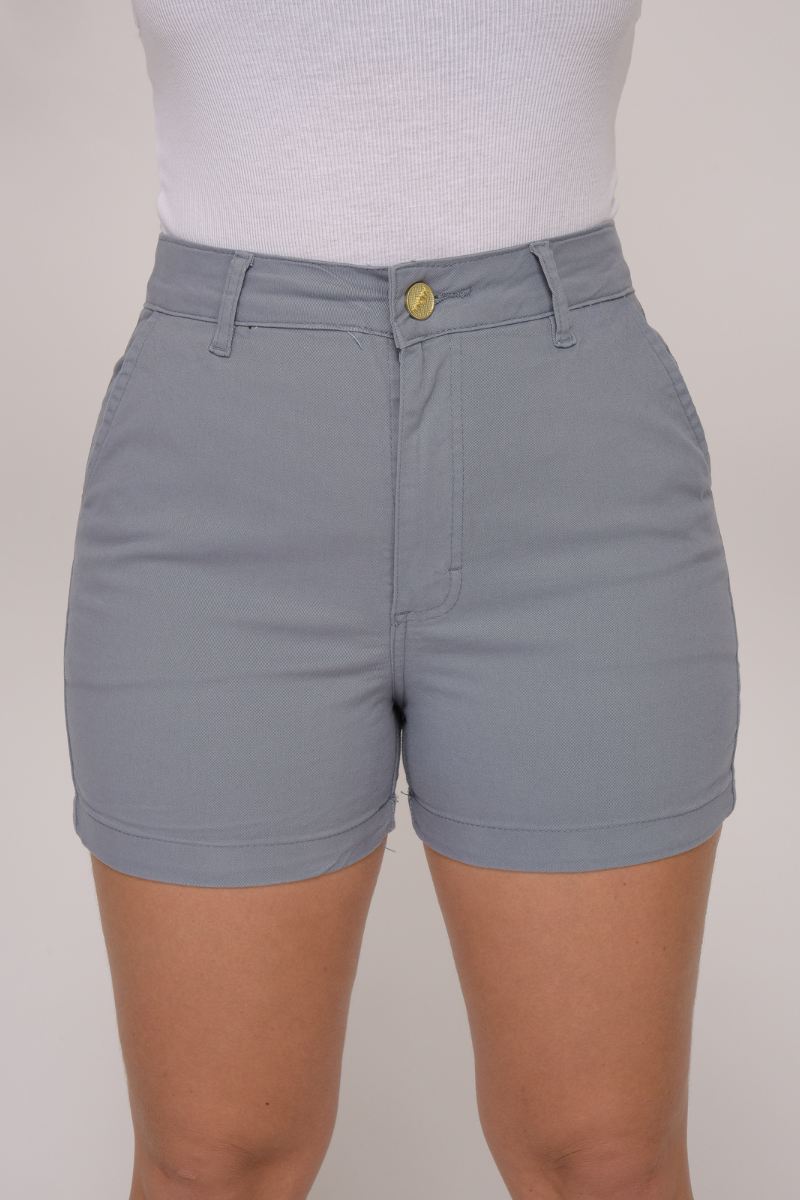 Shorts Feminino Azul Céu