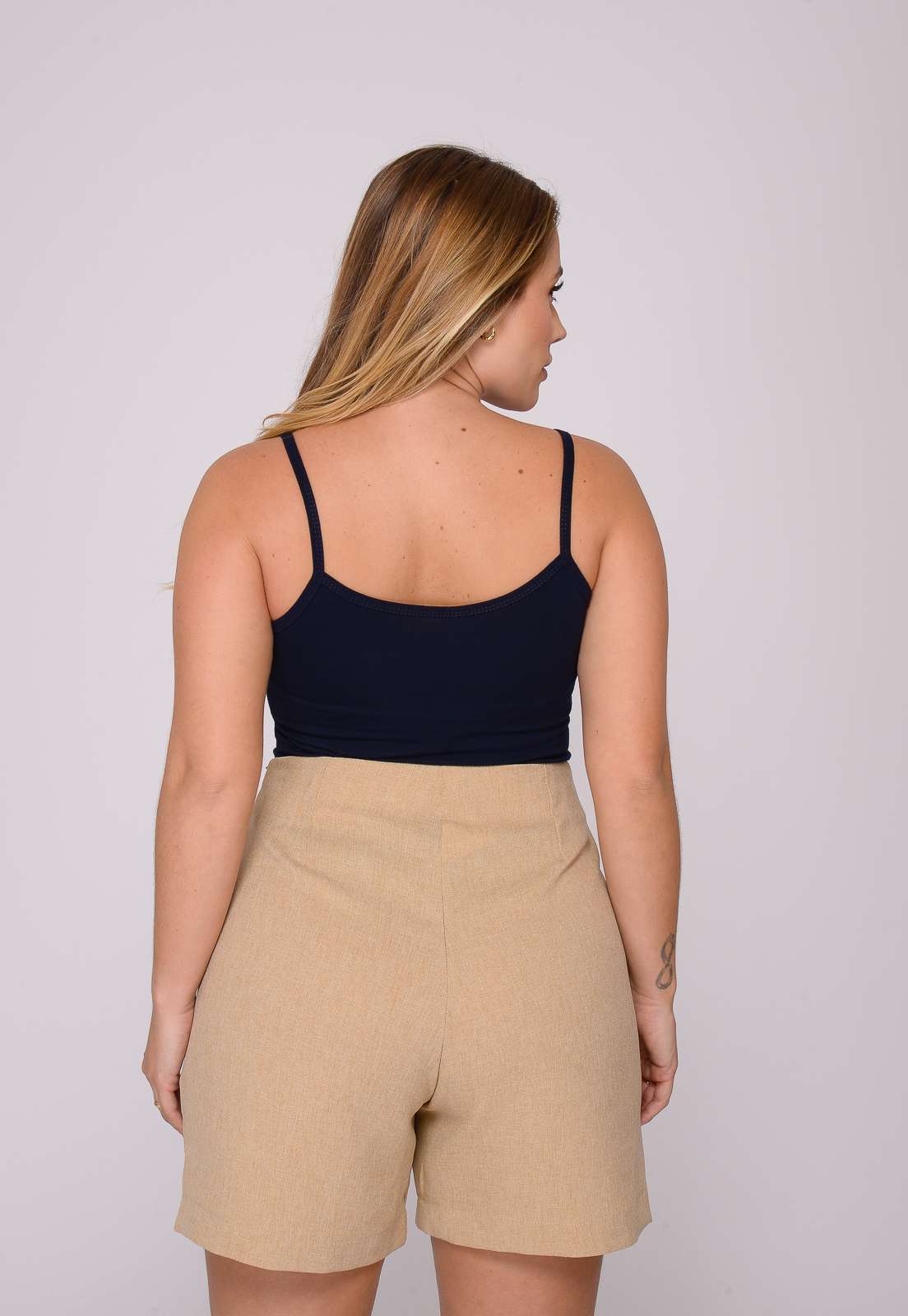 Shorts Feminino Bege