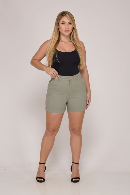 Shorts Feminino Cinza Claro