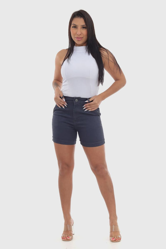 Shorts Feminino Cinza