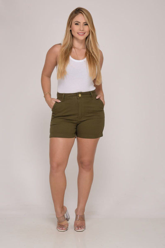 Shorts Feminino Verde Musgo