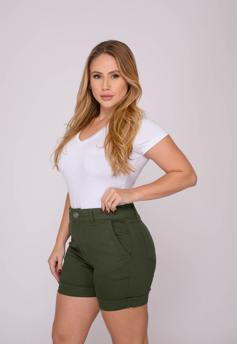 Shorts Feminino Verde Musgo