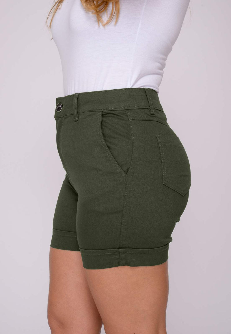 Shorts Feminino Verde Musgo