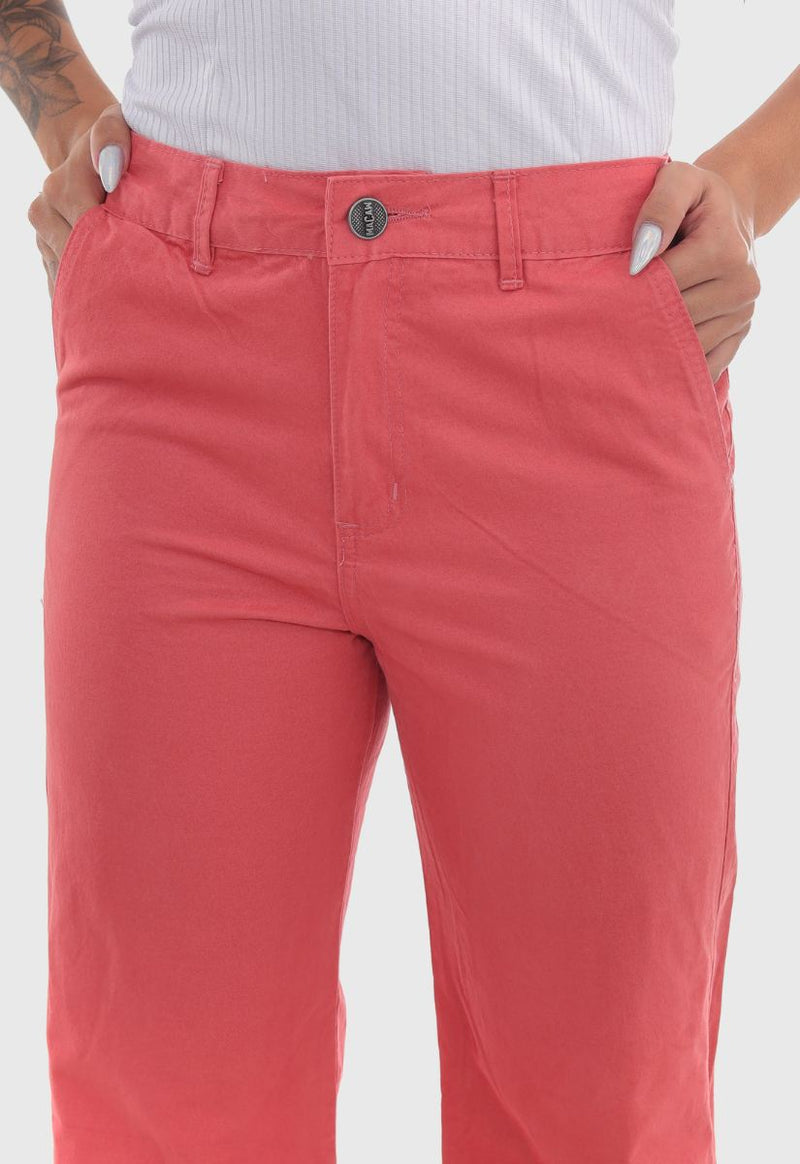 Calça Feminina Wide Leg Coral