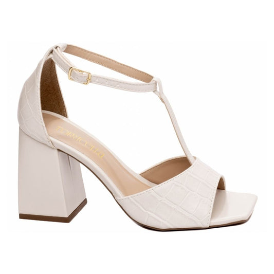 Sandália Feminina Croco Branca