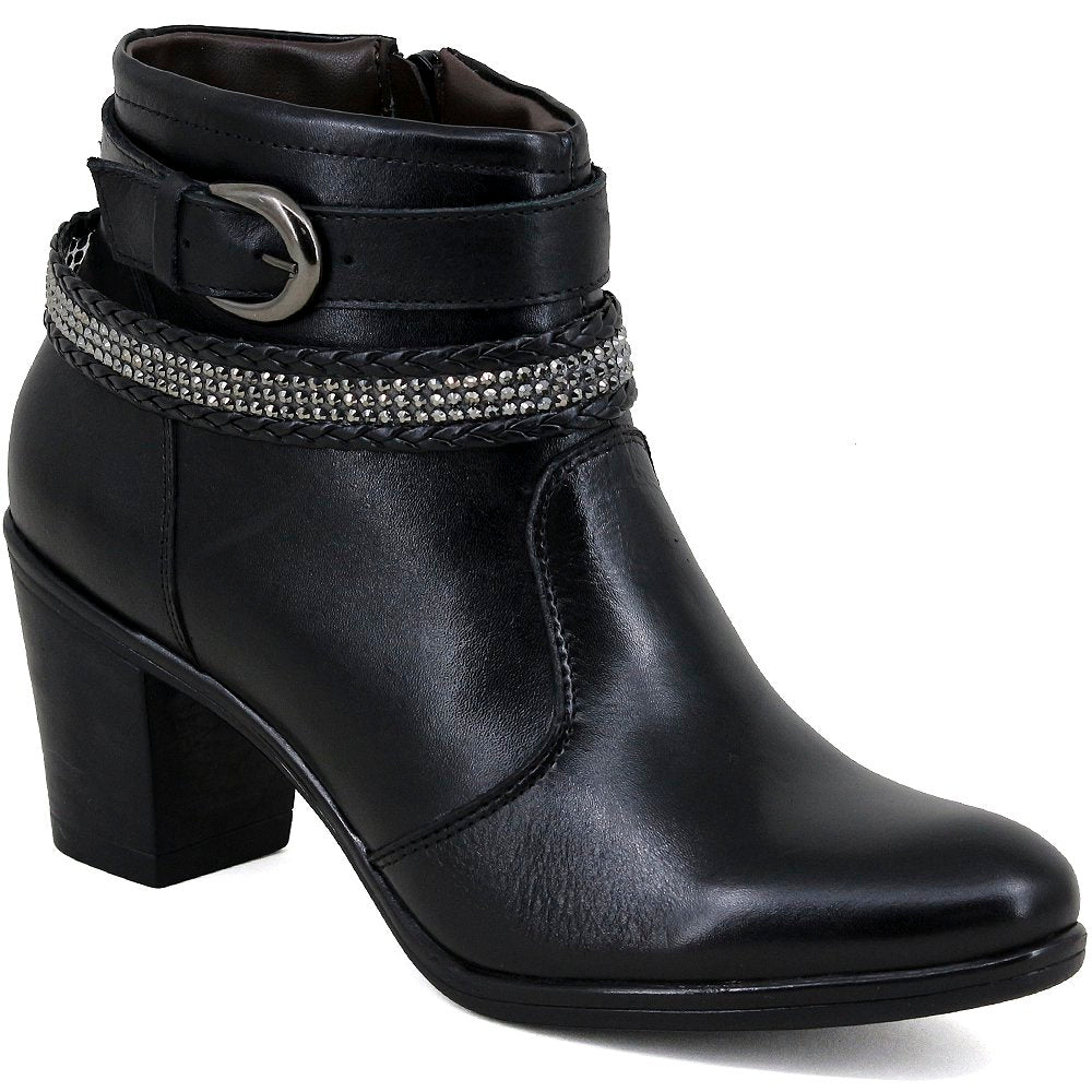 Bota de Couro Preto Comfort - Casa Vitrine