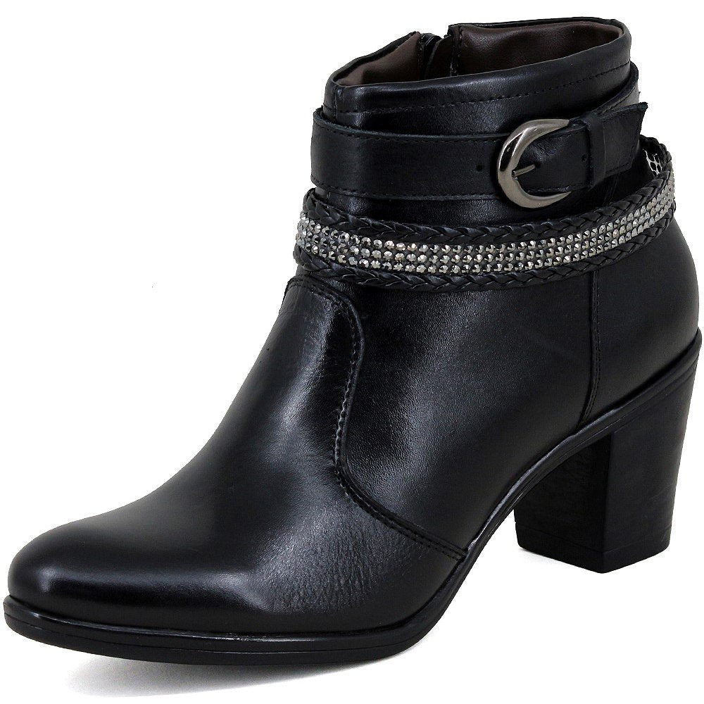 Bota de Couro Preto Comfort - Casa Vitrine