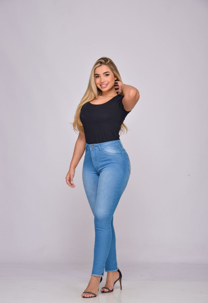 Calça Jeans Azul Claro Bella