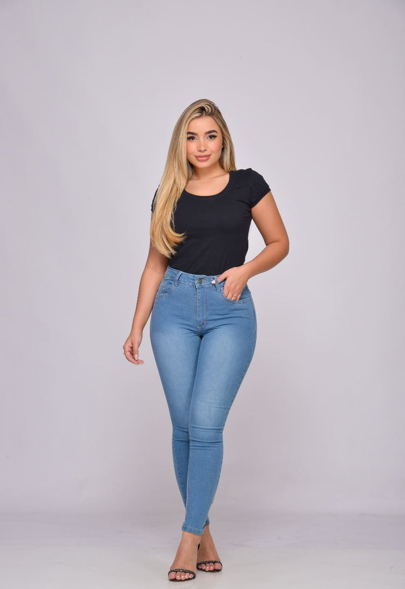 Calça Jeans Azul Claro Bella