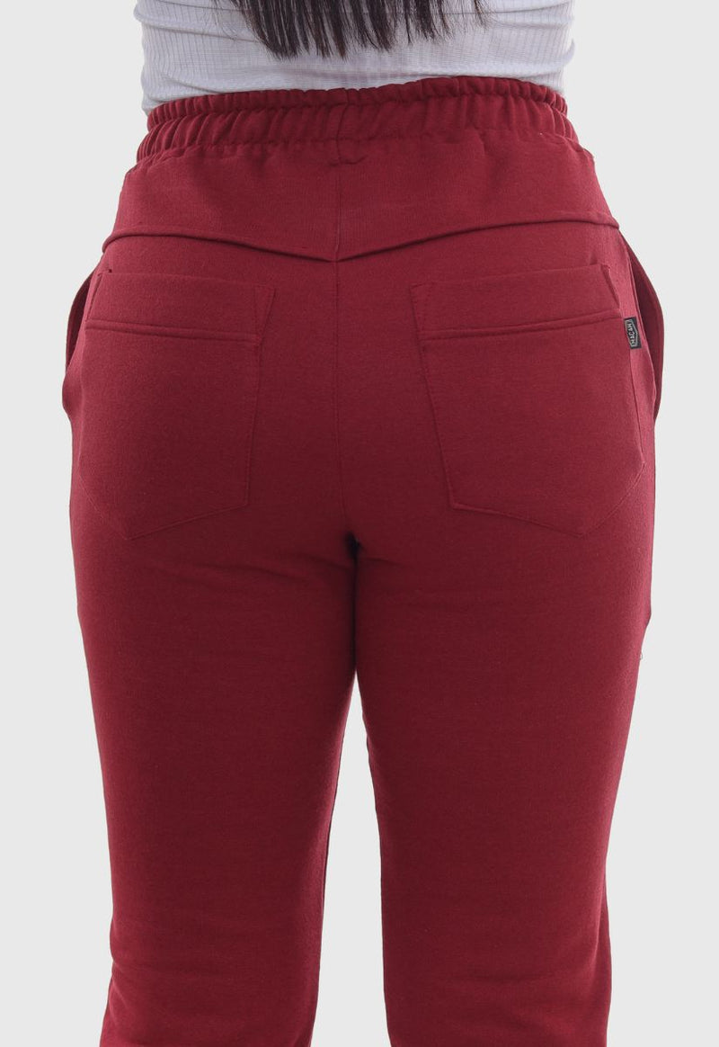 Calça Moletom Marsala