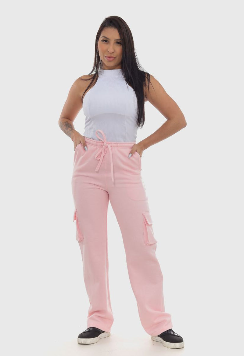 Calça Moletom Quartzo Rosa