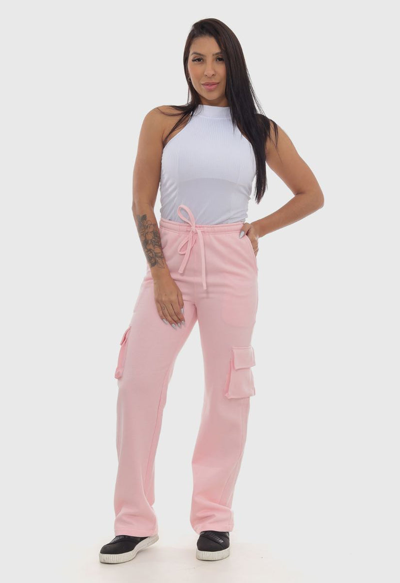 Calça Moletom Quartzo Rosa