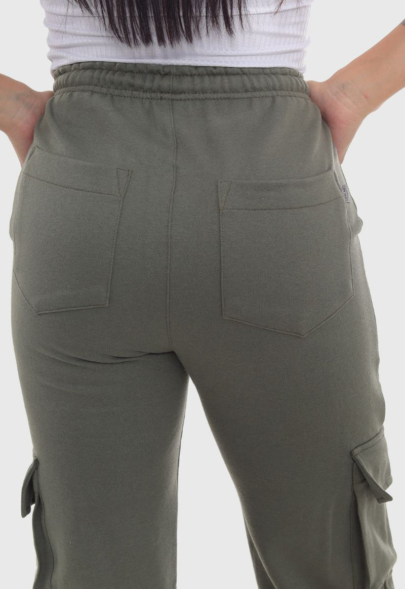 Calça Moletom Verde Militar