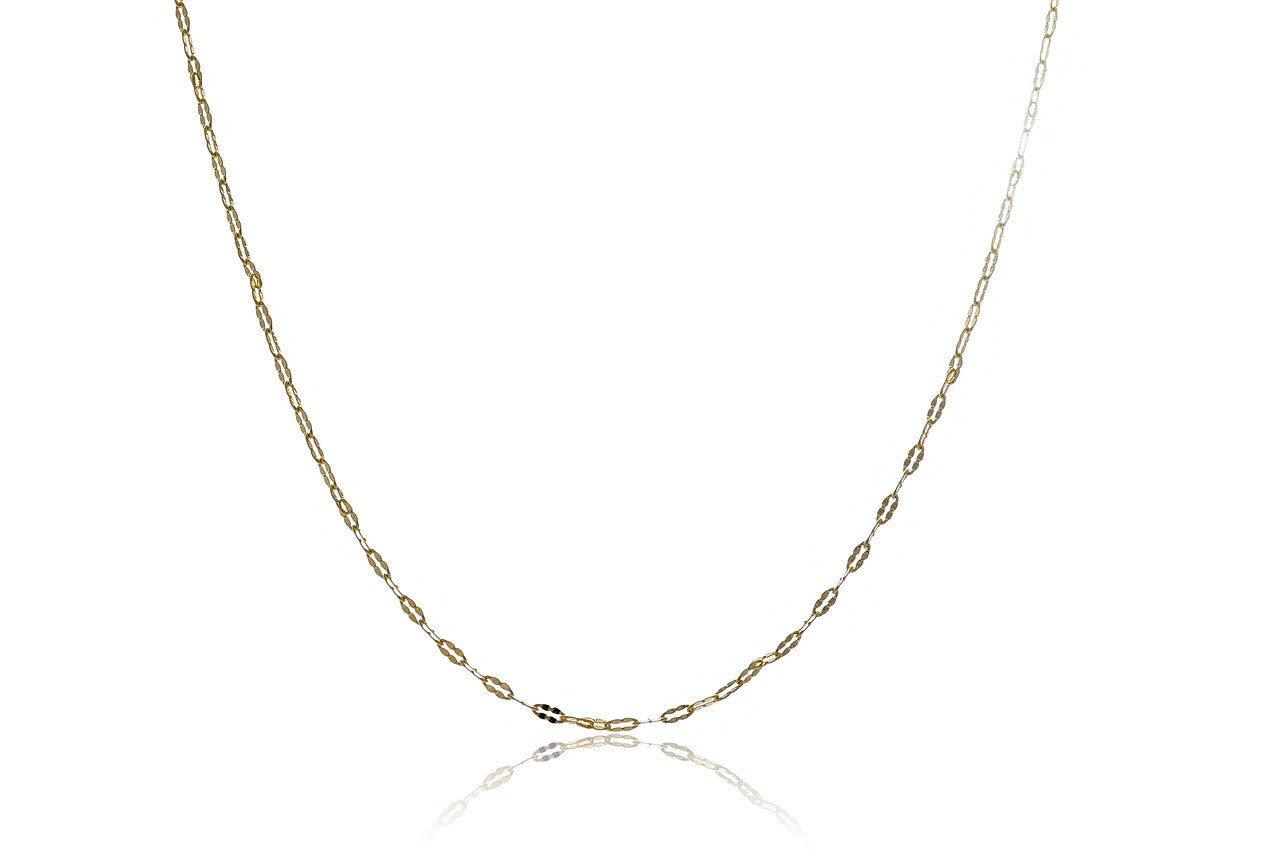 Colar Cumprido Com Mini Elos Folheado Em Ouro 18k - Casa Vitrine