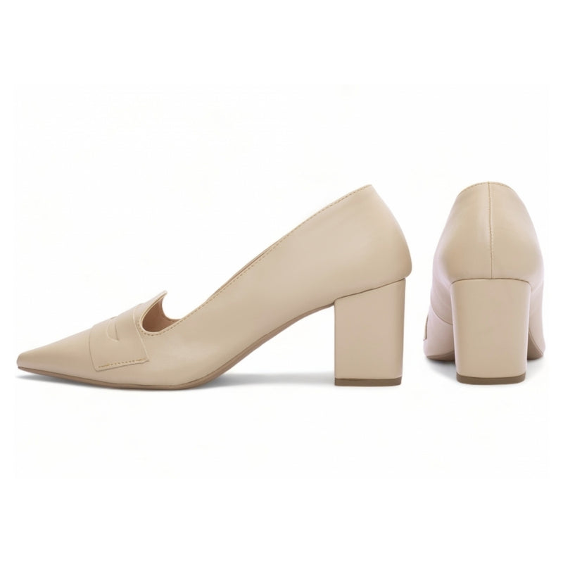 Scarpin Sleep Mocassim Nude - Casa Vitrine