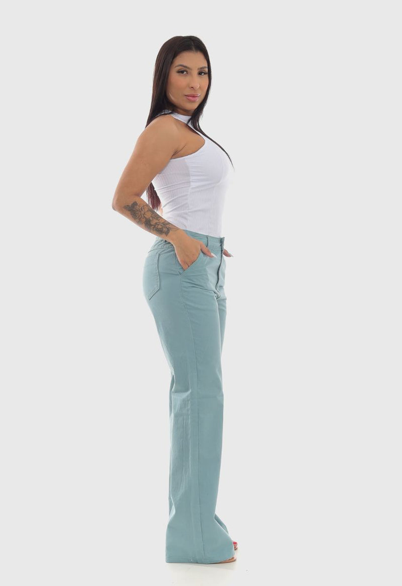 Calça Feminina Wide Leg Green