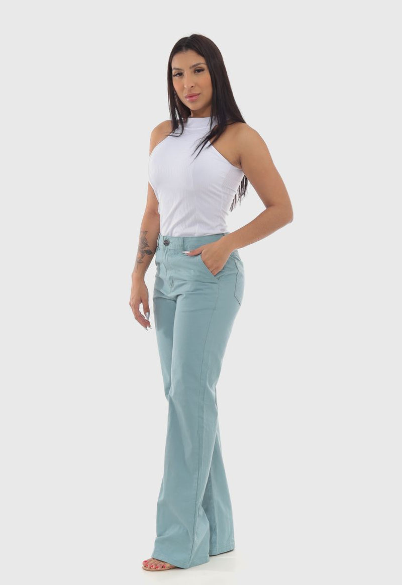 Calça Feminina Wide Leg Green