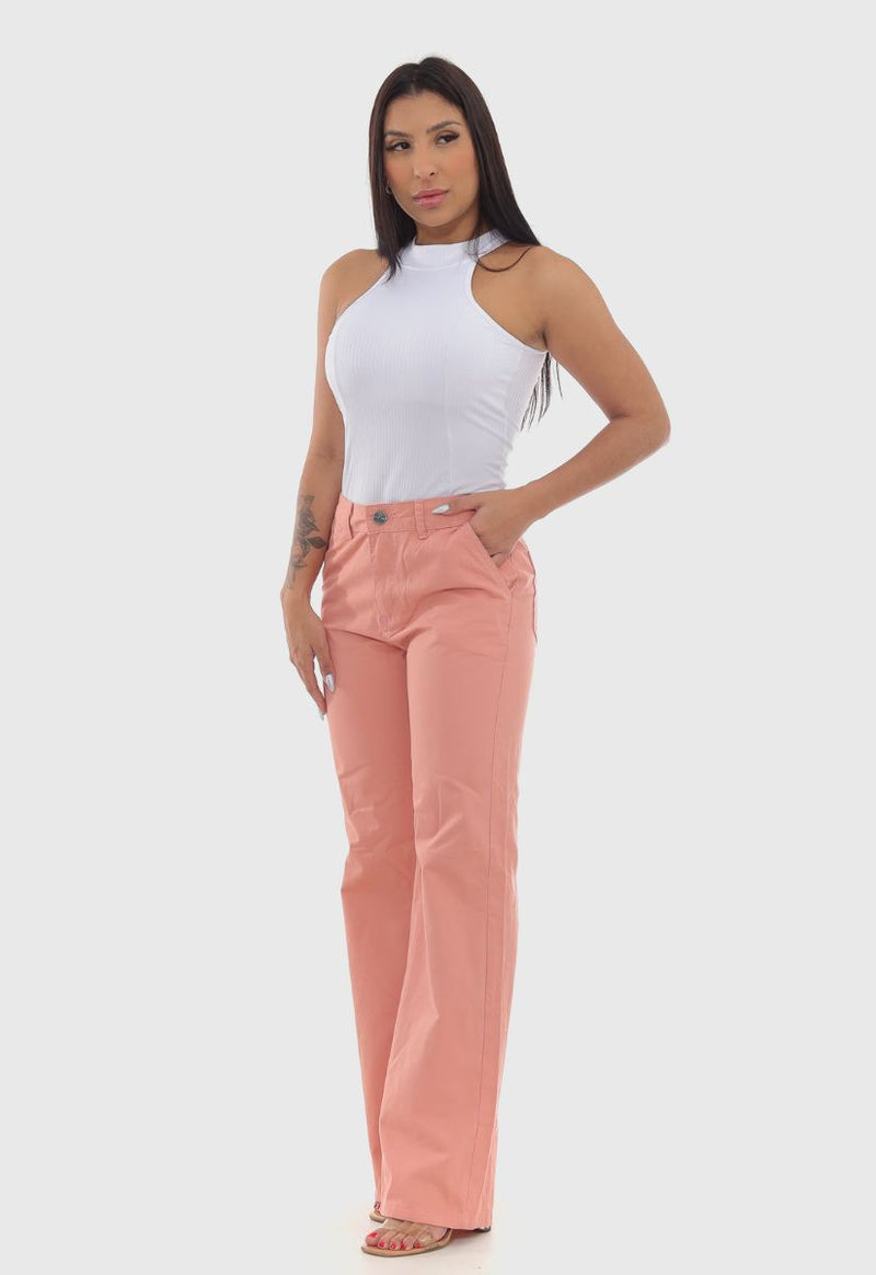 Calça Feminina Wide Leg Rose