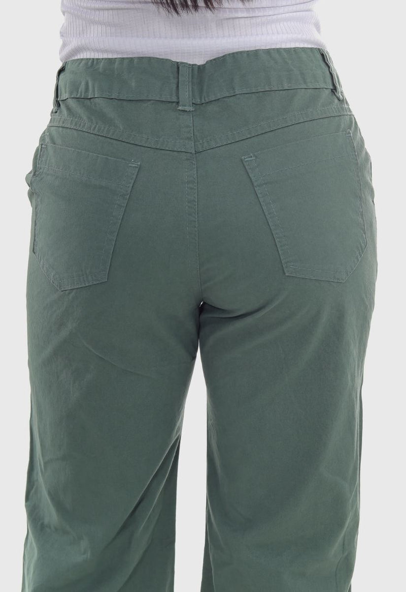 Calça Feminina Wide Leg Verde