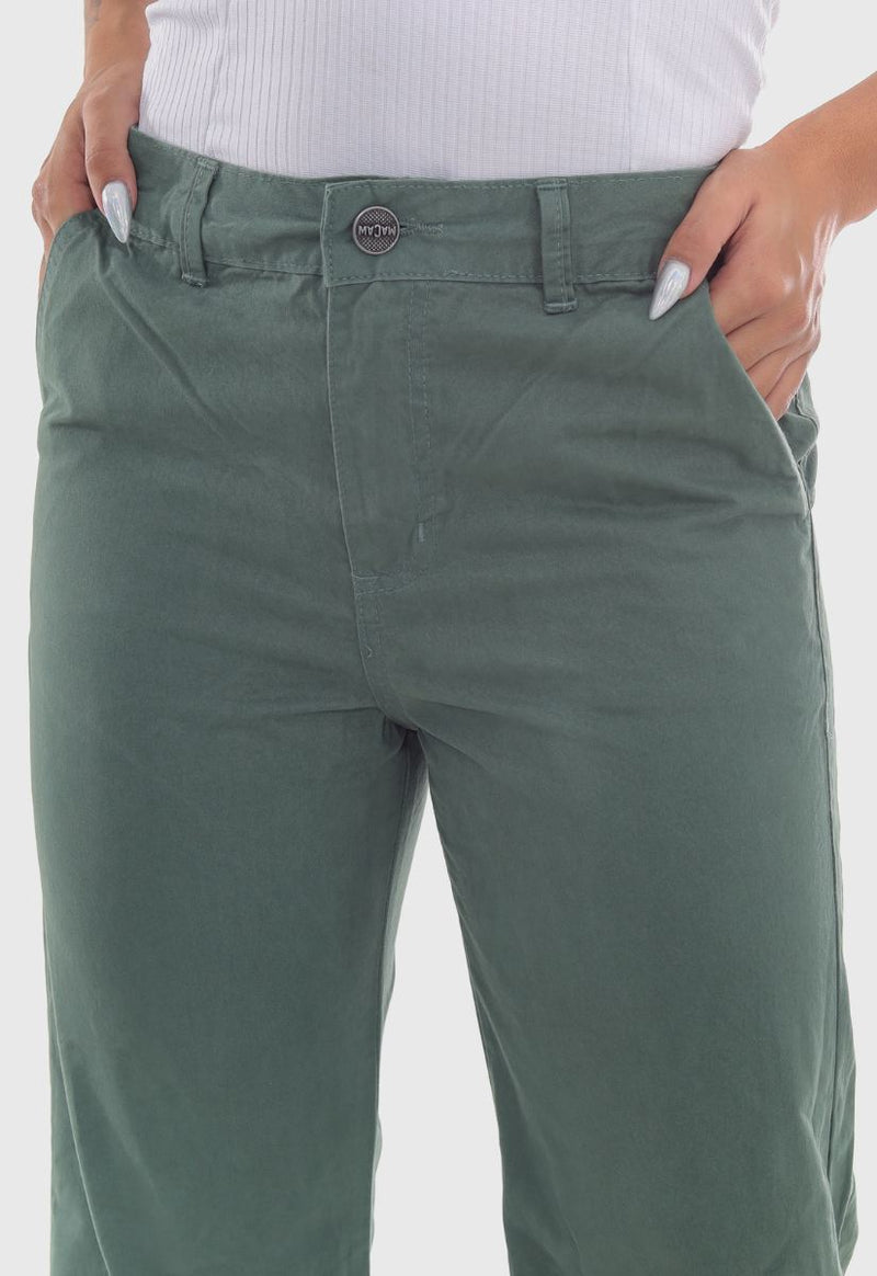 Calça Feminina Wide Leg Verde